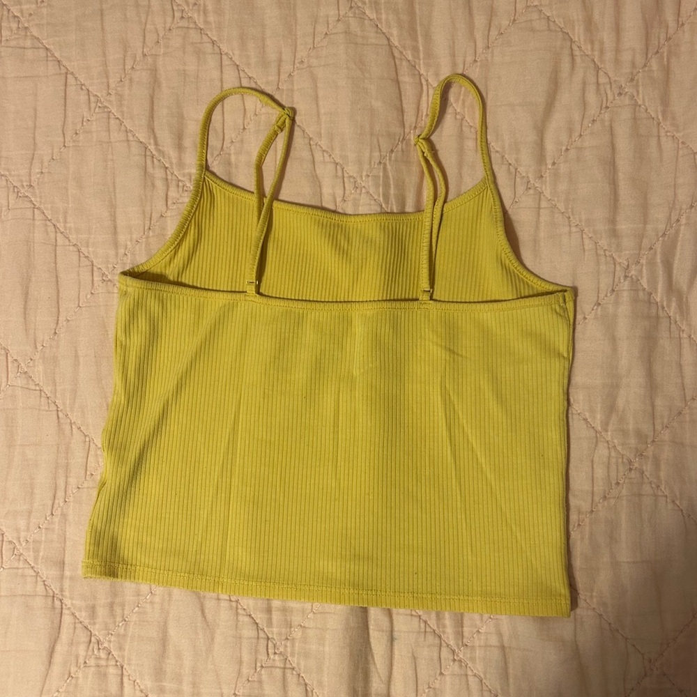 Yellow Ribbed American Eagle Tank - Picture 2 of 3